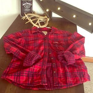Holister plaid button up